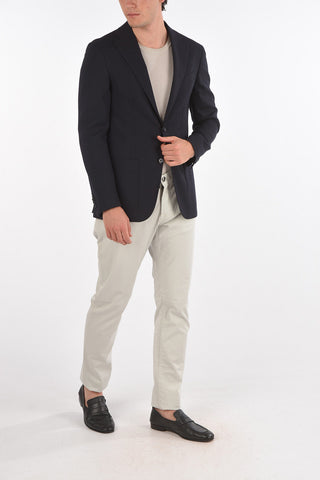CC COLLECTION Embroidered Minicheckered REFINED Blazer with Notch Lapel