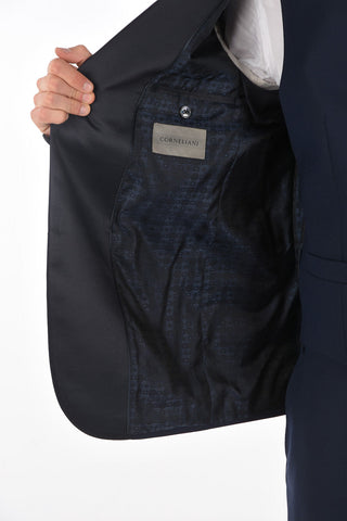 3-Piece CERIM.ACADEMY Suit with Satin Peak Lapel