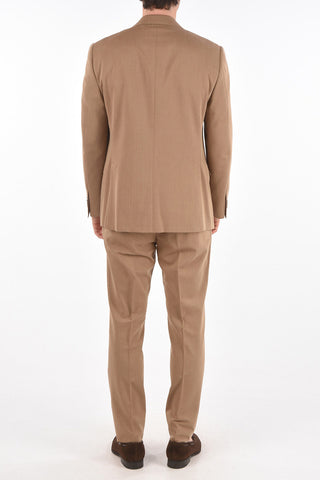 2 Button ACADEMY Awning Motif Suit with Flap Pockets