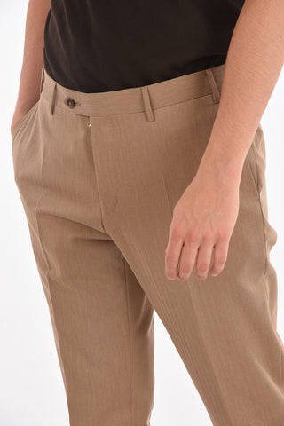 2 Button ACADEMY Awning Motif Suit with Flap Pockets