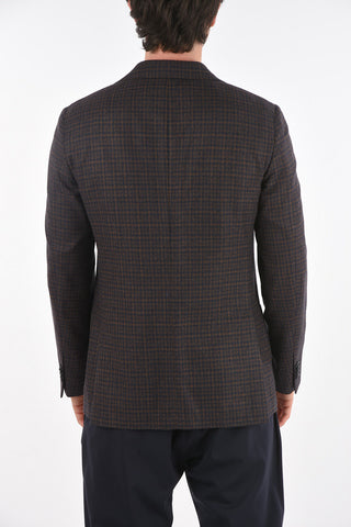 CC COLLECTION Virgin Wool Blend REFINED Blazer with Notch Lapel