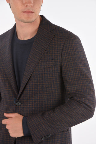 CC COLLECTION Virgin Wool Blend REFINED Blazer with Notch Lapel