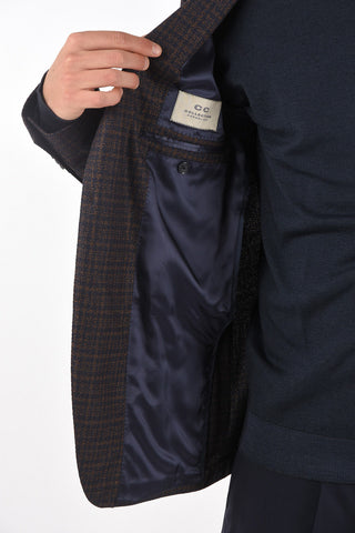 CC COLLECTION Virgin Wool Blend REFINED Blazer with Notch Lapel