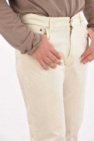 ID LUXURY DENIM Pantaloni in Denim a 5 Tasche con Logo Ricamato
