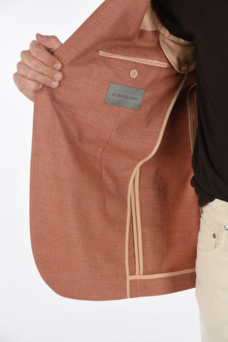 Blazer ACADEMY SOFT in Seta e Lana Vergine con Revers Classico