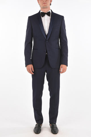 CC COLLECTION 3-Piece CERIM.RESET Satin Shawl Lapel Suit