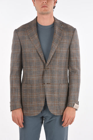 Blazer LEADER SOFT in Lana Vergine Seta e Lino con Revers Classico
