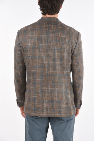 Blazer LEADER SOFT in Lana Vergine Seta e Lino con Revers Classico