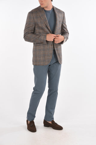 Blazer LEADER SOFT in Lana Vergine Seta e Lino con Revers Classico