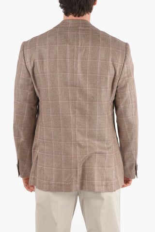 Windowpane Checkered ACADEMY SOFT Silk Blazer