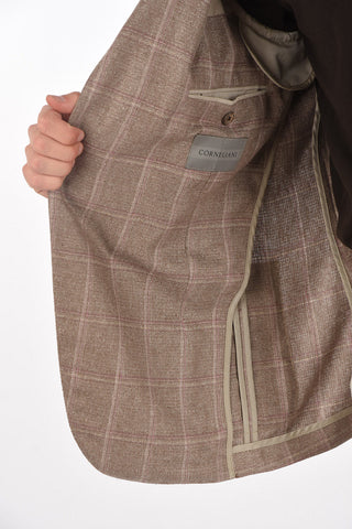 Windowpane Checkered ACADEMY SOFT Silk Blazer