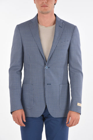 Blazer EASY in Lana con Motivo Minicheck
