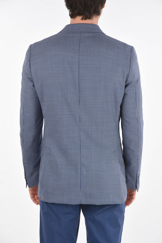Blazer EASY in Lana con Motivo Minicheck