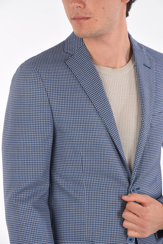 Blazer EASY in Lana con Motivo Minicheck