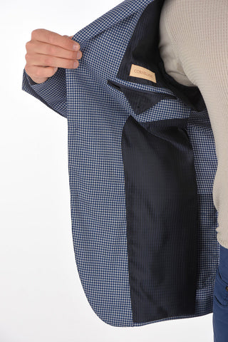 Blazer EASY in Lana con Motivo Minicheck