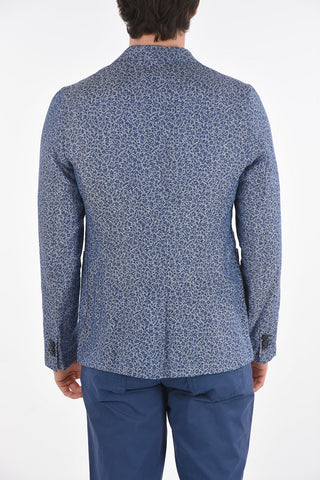 CC COLLECTION Blazer WP SAHE in Lino con Motivo Floreale