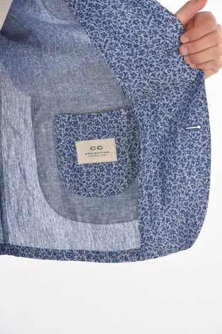CC COLLECTION Blazer WP SAHE in Lino con Motivo Floreale