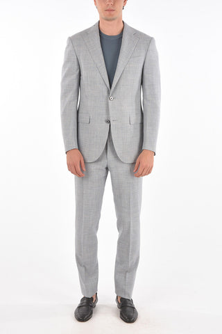 2 Button Half-lined Suit with Flap Pockets