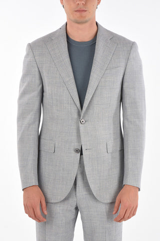 2 Button Half-lined Suit with Flap Pockets