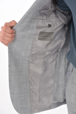 2 Button Half-lined Suit with Flap Pockets