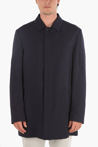 Mohair Virgin Wool Trench with Multipockets