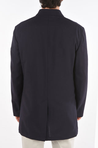 Mohair Virgin Wool Trench with Multipockets