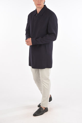 Mohair Virgin Wool Trench with Multipockets