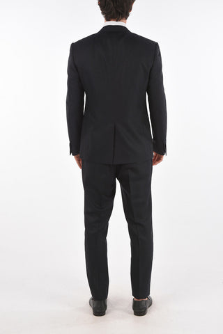 Wool and Silk CERIMONY ACADEMY 3-piece Suit with Peak Lapel