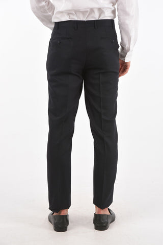 Wool and Silk CERIMONY ACADEMY 3-piece Suit with Peak Lapel