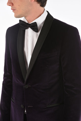 Shawl Lapel ACADEMY Pinstriped Velvet Suit