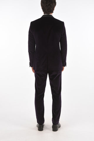Shawl Lapel ACADEMY Pinstriped Velvet Suit