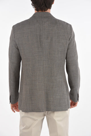 CC COLLECTION Virgin Wool Flax Blend RIGHT Blazer