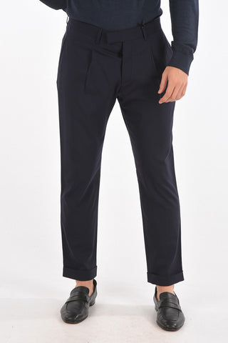 CC COLLECTION Pantaloni in Misto Lana Vergine a Una Pince