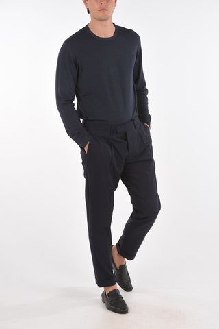 CC COLLECTION Pantaloni in Misto Lana Vergine a Una Pince