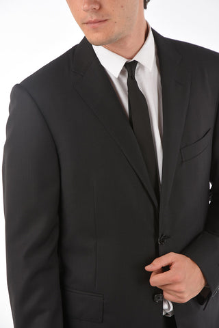 2 Button Extrafine Virgin Wool Suit with Side Splits