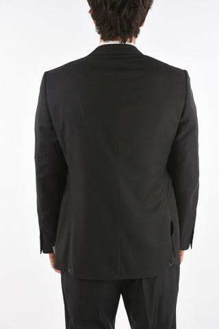 2 Button Extrafine Virgin Wool Suit with Side Splits