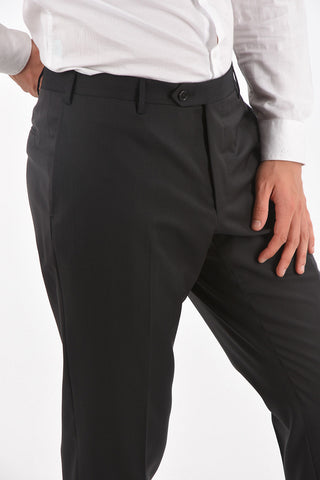 2 Button Extrafine Virgin Wool Suit with Side Splits