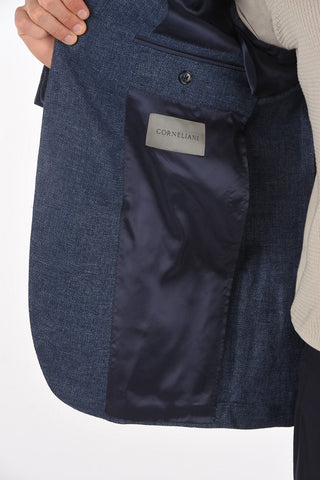 Flax Virgin Wool GATE Blazer with Notch Lapel