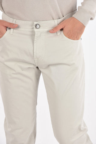 ID LUXURY DENIM 5-pocket Denim Pants with Logo Embroidery
