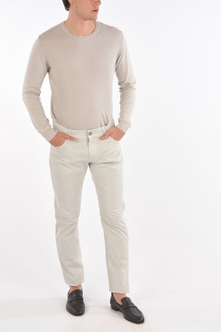 ID LUXURY DENIM 5-pocket Denim Pants with Logo Embroidery
