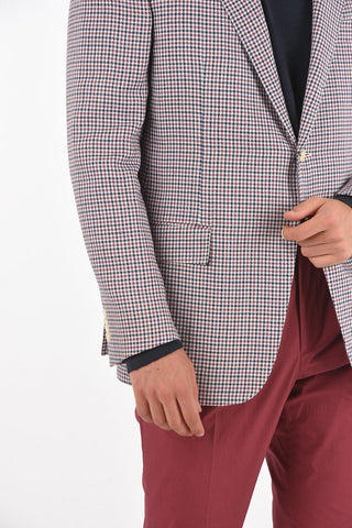 Tattersall Checkered MANTUA  Blazer with Notch Lapel