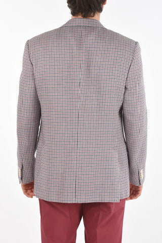 Tattersall Checkered MANTUA  Blazer with Notch Lapel