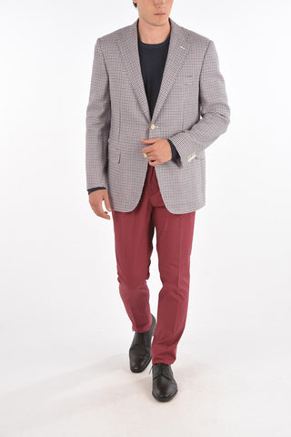 Tattersall Checkered MANTUA  Blazer with Notch Lapel