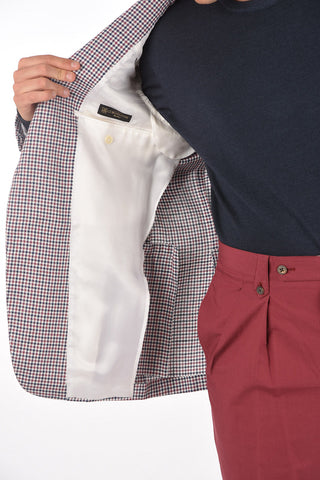 Tattersall Checkered MANTUA  Blazer with Notch Lapel