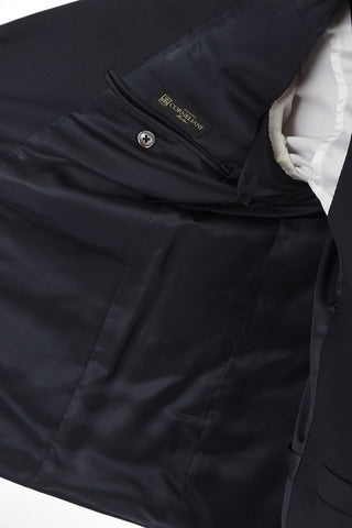Stretched Virgin Wool CERIMONY ACADEMY 3-piece Suit with Shawl Lapel