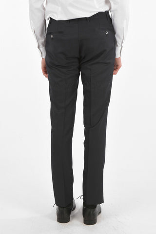 Virgin Wool CERIMONY ACADEMY 3-piece Suit with Crackle Effect Pattern