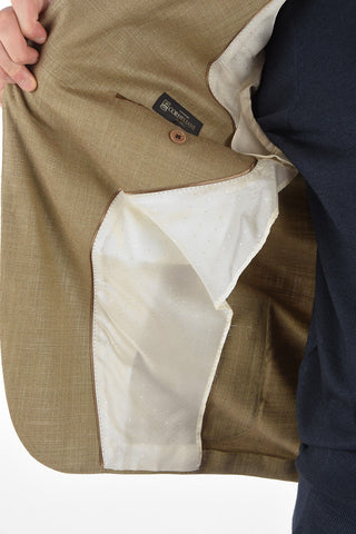 Blazer Sfoderato LEADER SOFT in Lana e Seta con Tasche a Toppa