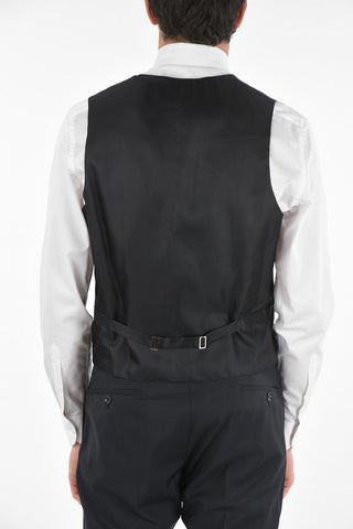CC COLLECTION Virgin Wool CERIMONY RESET 3-piece Suit with Pinstripe Pattern