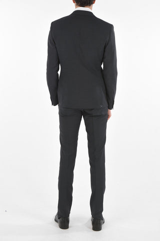 CC COLLECTION 3-Piece Peak Lapel CERIM.RESET Suit with Flush Pockets
