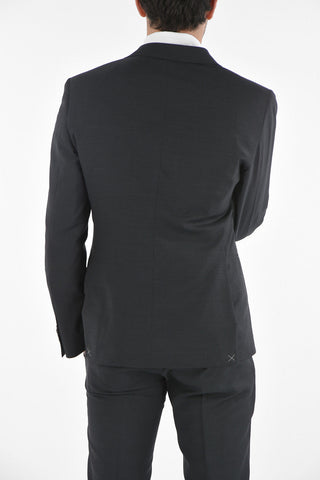 CC COLLECTION 3-Piece Peak Lapel CERIM.RESET Suit with Flush Pockets